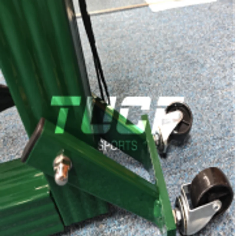 Material: All-aluminum alloy profile, mobile, easy to move anywhere, specifications: 55*55mm (square), wall thickness: 2.5mm; total length of the column: 6900mm, height from the ground: 910mm; color: forest green; Pickleball net: material: 3mm braided rope, mesh 45mm, specifications length: 6700mm*height 910mm